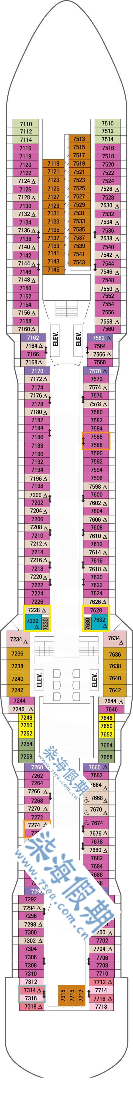 > 船只详情 > 皇家加勒比邮轮 royal caribbean cruises海洋量子号