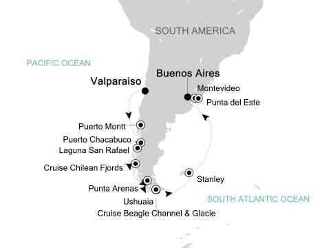 silversea cruises silver muse 17天南美洲 2017-10-31瓦尔帕莱索